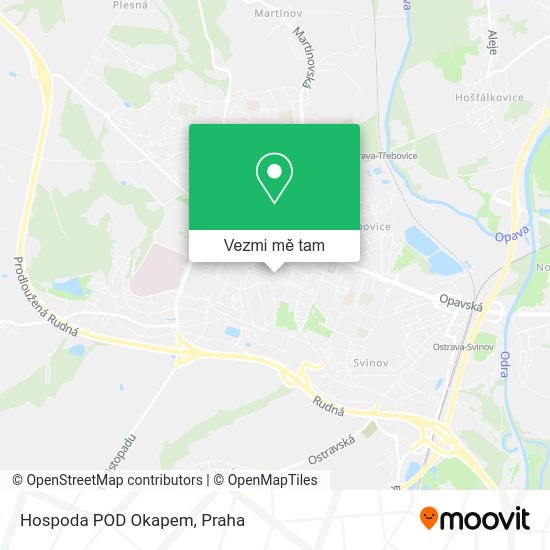 Hospoda POD Okapem mapa