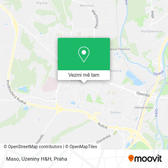 Maso, Uzeniny H&H mapa