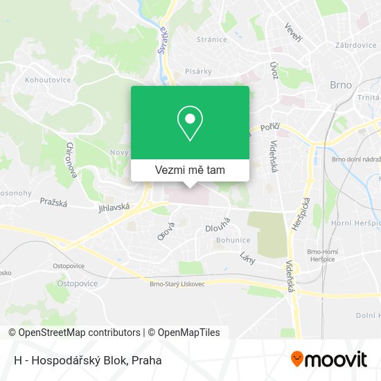 H - Hospodářský Blok mapa