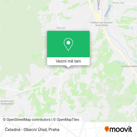 Čeladná - Obecní Úřad mapa