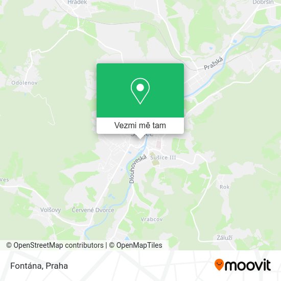 Fontána mapa