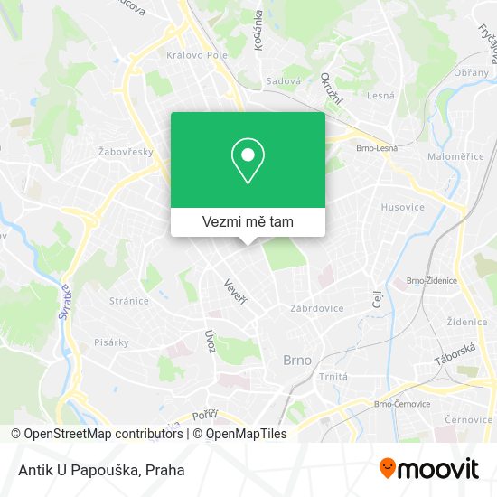 Antik U Papouška mapa