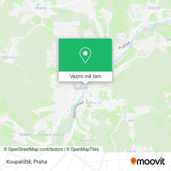 Koupaliště mapa