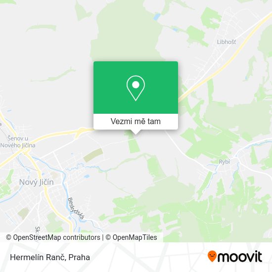 Hermelín Ranč mapa