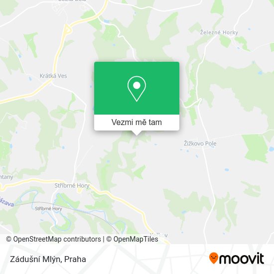 Zádušní Mlýn mapa