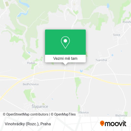 Vinohrádky (Rozc.) mapa