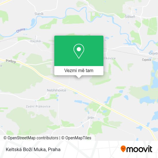 Keltská Boží Muka mapa