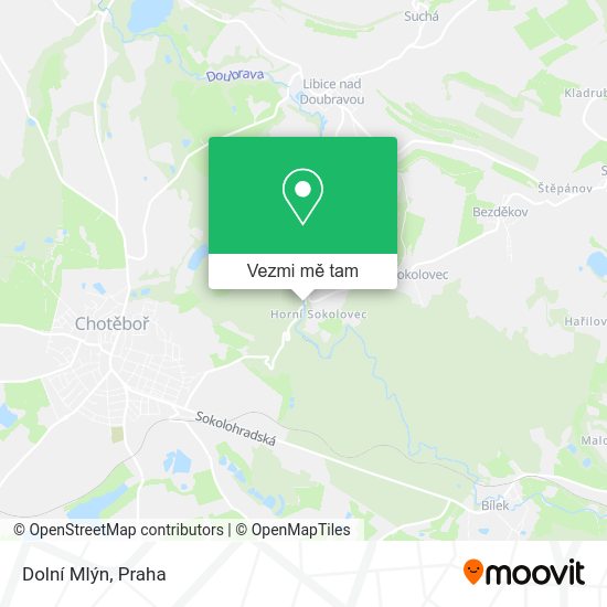 Dolní Mlýn mapa