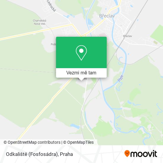 Odkaliště (Fosfosádra) mapa