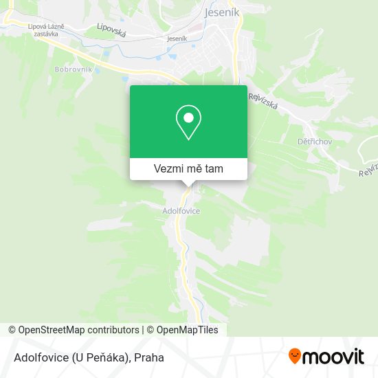 Adolfovice (U Peňáka) mapa