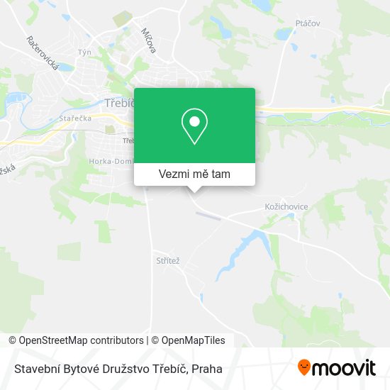 Stavební Bytové Družstvo Třebíč mapa