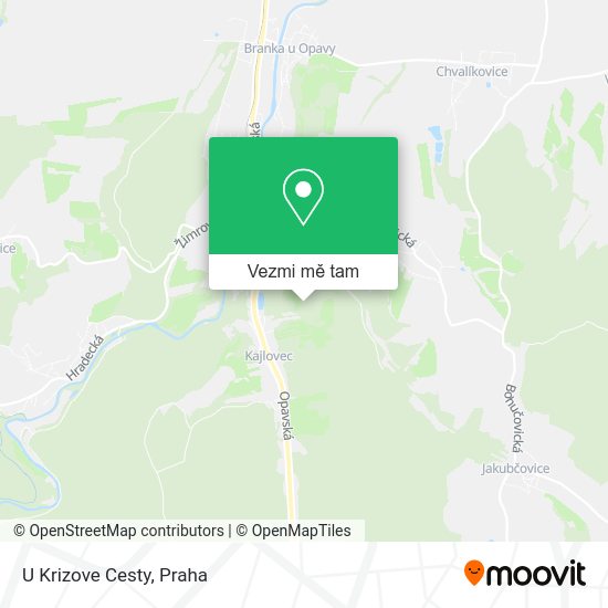 U Krizove Cesty mapa
