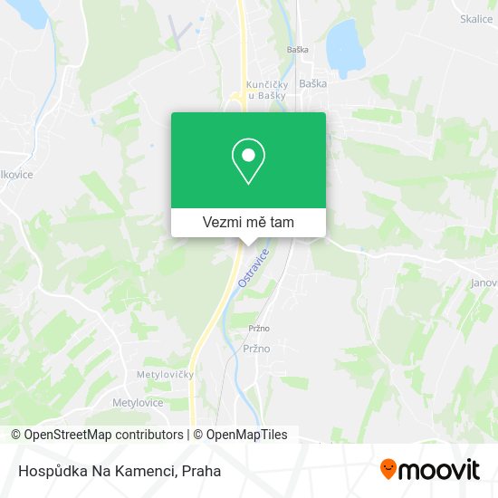Hospůdka Na Kamenci mapa