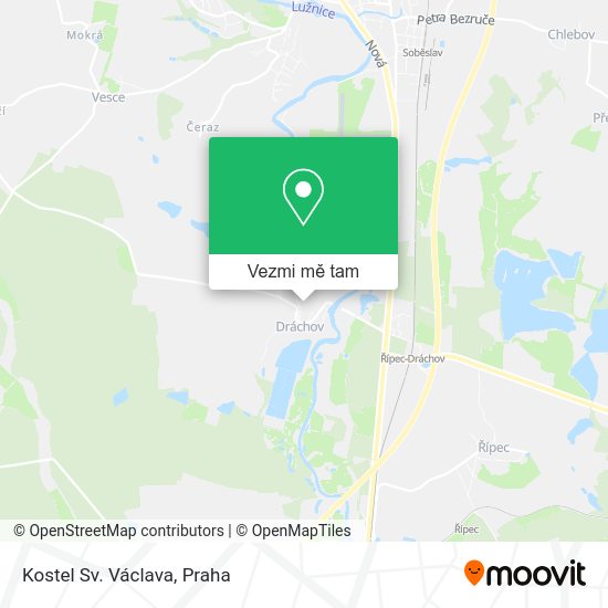 Kostel Sv. Václava mapa