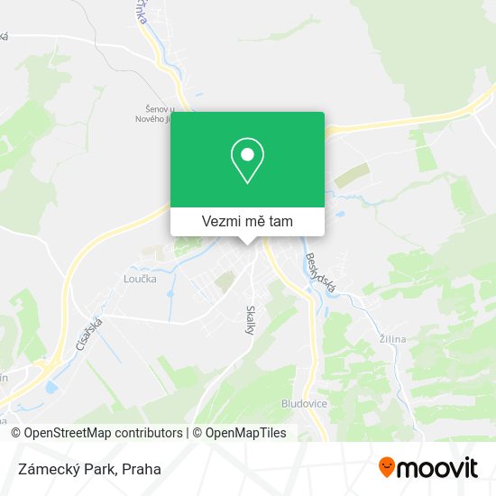 Zámecký Park mapa
