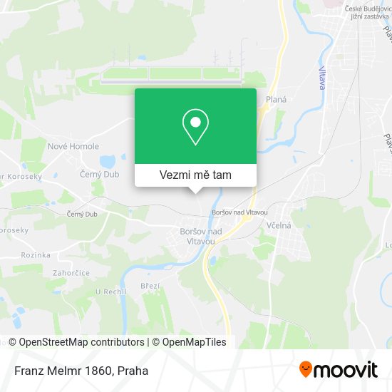 Franz Melmr 1860 mapa