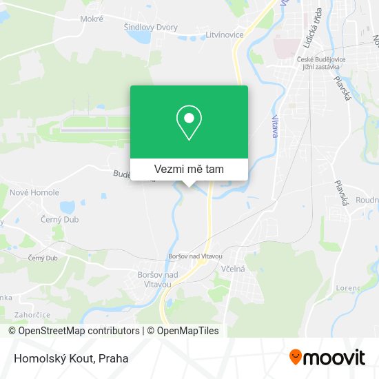 Homolský Kout mapa