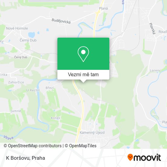 K Boršovu mapa