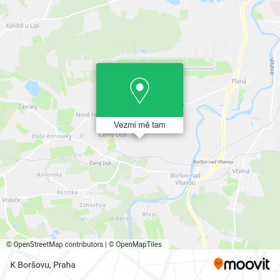K Boršovu mapa