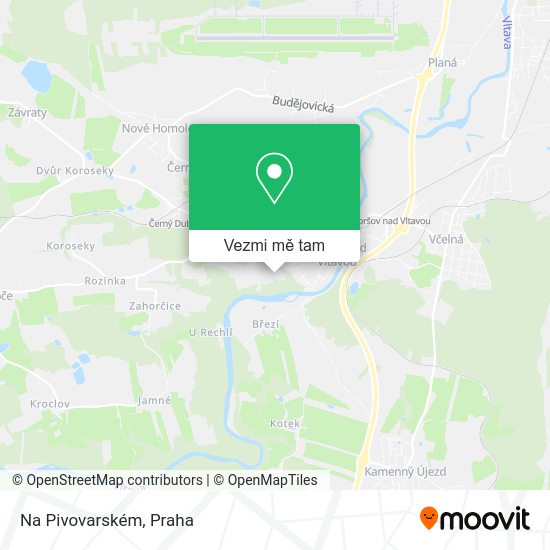Na Pivovarském mapa