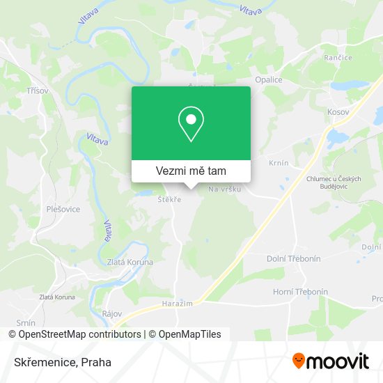 Skřemenice mapa