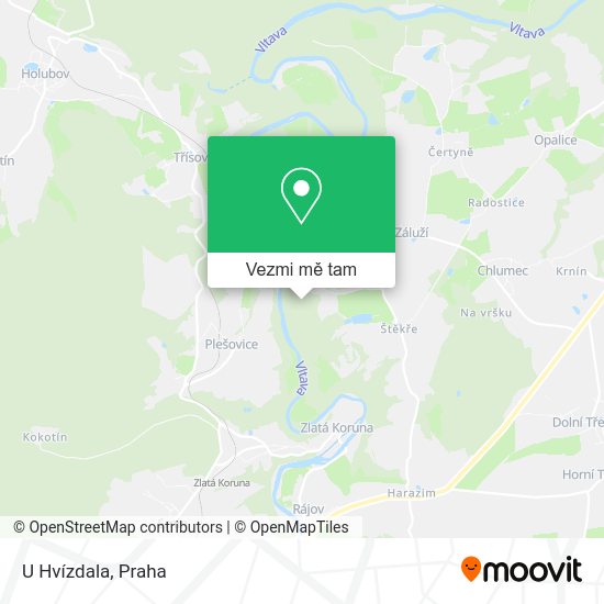 U Hvízdala mapa