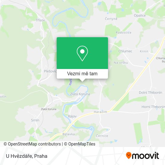 U Hvězdáře mapa