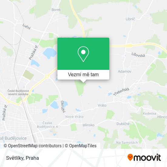 Světlíky mapa