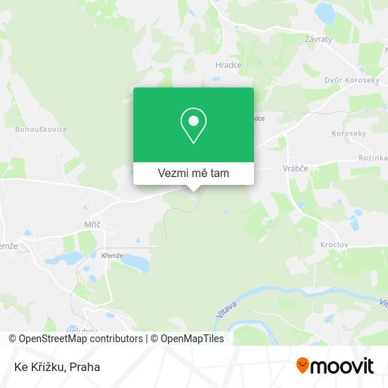 Ke Křížku mapa