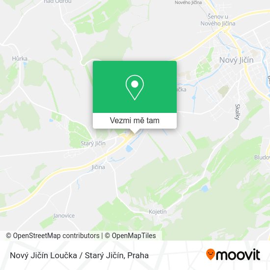 Nový Jičín Loučka / Starý Jičín mapa