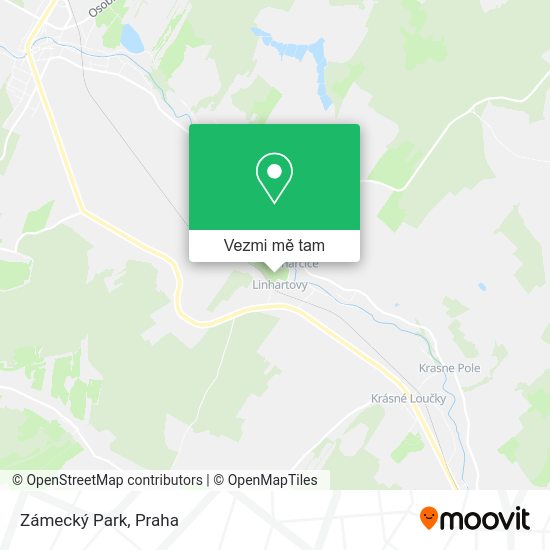 Zámecký Park mapa