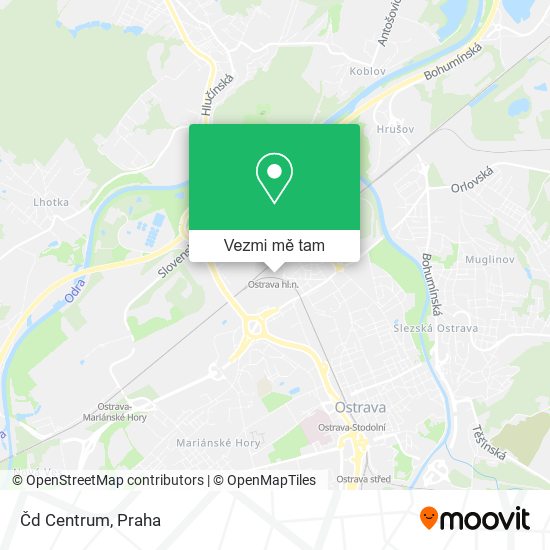 Čd Centrum mapa