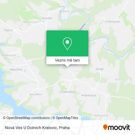 Nová Ves U Dolních Kralovic mapa