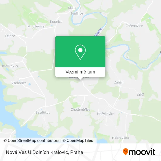 Nová Ves U Dolních Kralovic mapa