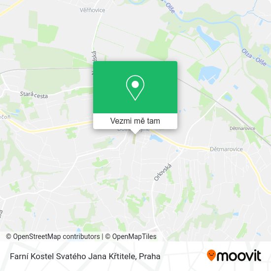 Farní Kostel Svatého Jana Křtitele mapa