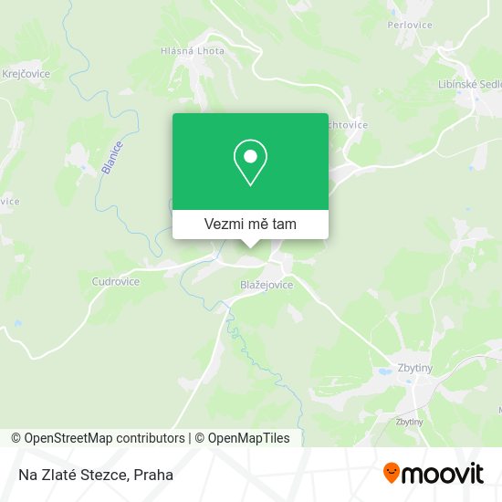 Na Zlaté Stezce mapa