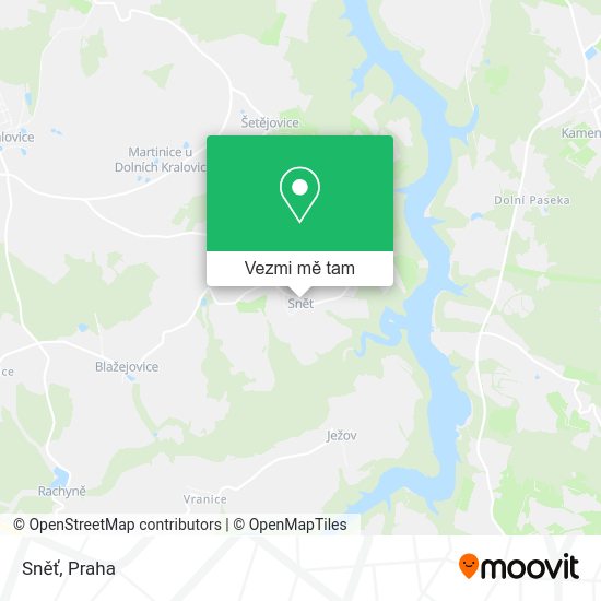 Sněť mapa
