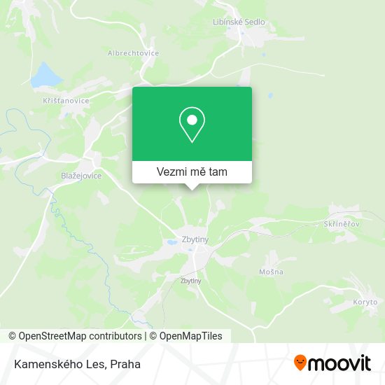 Kamenského Les mapa