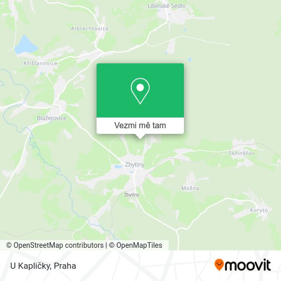 U Kapličky mapa
