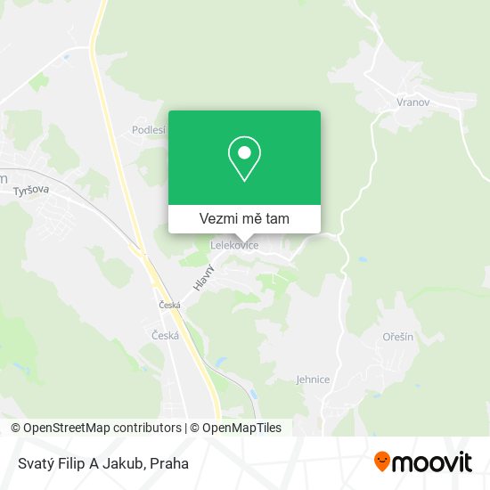 Svatý Filip A Jakub mapa