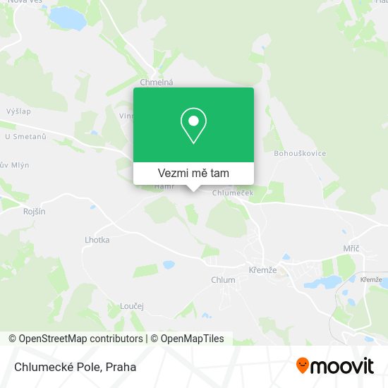 Chlumecké Pole mapa
