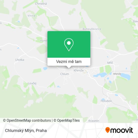 Chlumský Mlýn mapa
