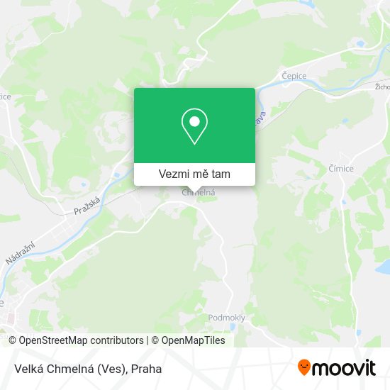 Velká Chmelná (Ves) mapa