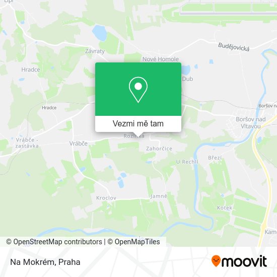 Na Mokrém mapa