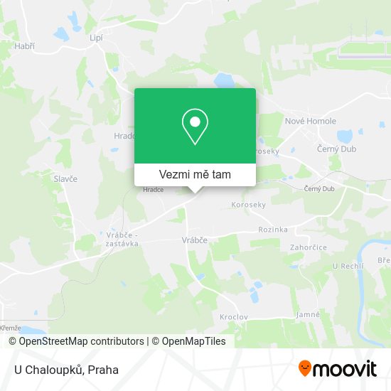 U Chaloupků mapa