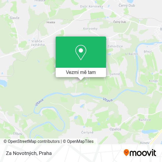 Za Novotných mapa
