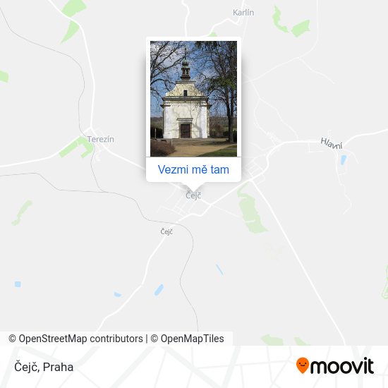 Čejč mapa