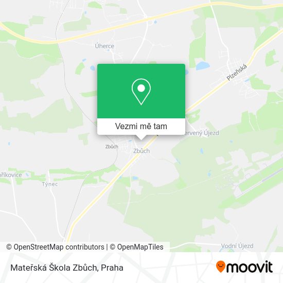 Mateřská Škola Zbůch mapa