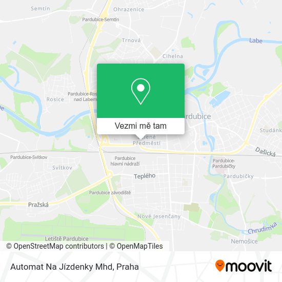 Automat Na Jízdenky Mhd mapa