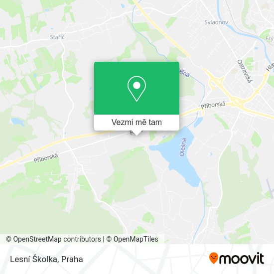 Lesní Školka mapa